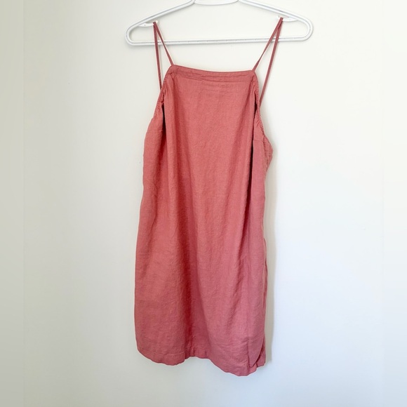 Abercrombie & Fitch Low Back Linen Blend Dress - Picture 6 of 6